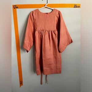 Handmade dress salmon color sz 6-7